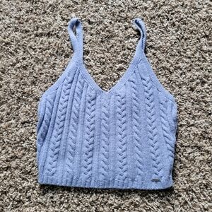 Hollister Blue Sweater Tank Top